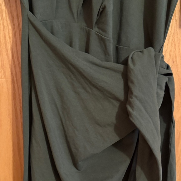 Modern Citizen Olive tie front mini Dress size XL gorgeous - Picture 2 of 3